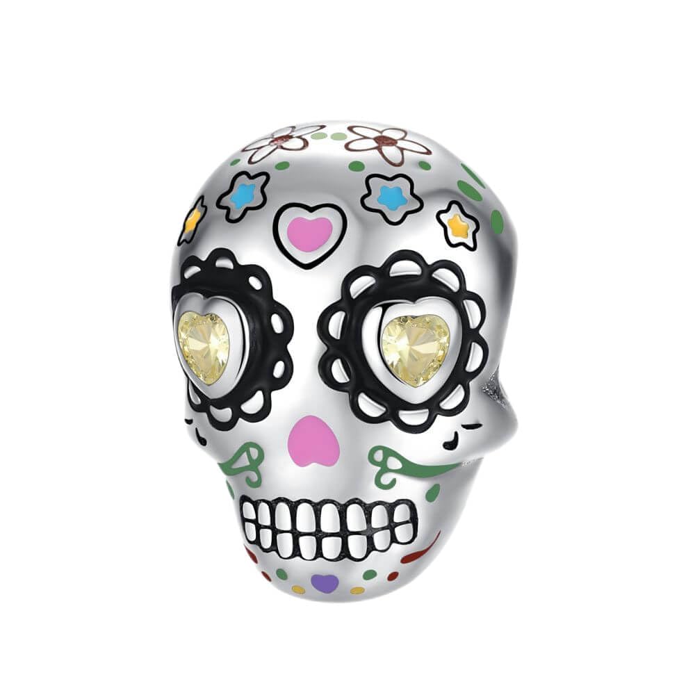 VALGACLS Colorful Skull Charm for Bracelets