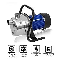 Ferty 1.6HP Home Garden Lawn Sprinkling Booster Pump Stainless Shallow Well Pump for Irrigation and Water Transport