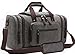 Canvas Duffel Bag, Aidonger Vintage Canvas Weekender Bag Travel Bag Sports Duffel with Shoulder Strap (Gray)