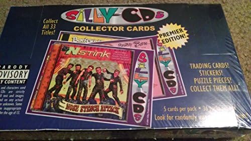 Trading Card Box - Unopened (36 packs, 5 cards per pack, 33 different cards possible) - Designed after Wacky Packages Cards!