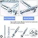 Glarks 30Pcs 6x52MM Heavy Duty Zinc Plated Steel Molly Bolt Hollow Drive Wall Anchor Screws Set for Drywall, Plaster and Tile (M6x52)