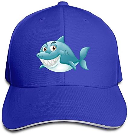 Grass8 Green Cartoon Fish Snapback Sandwich Cap Unisex Baseball Cap Hats Adjustable Peaked Trucker Cap For Men and Women One Size Royalblue