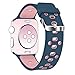 Band for Apple Watch 38mm, Guangzhi New Fashion Soft Silicone Sport Wrist Staps Band Replacement With Stainless Steel Buckle for iWatch Series 1 / 2, Sport, Edition, Nike+,38mm,Oceanblue and Lightpink