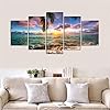 Ocean Beach Wall Art Canvas Print Sea Picture Painting Home Living Room Bedroom Office Decor Sunset (Over Size 60inch x…