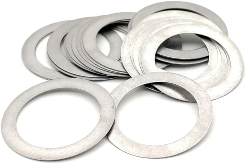 GatherTOOL M10-M18 SUS304 Stainless Steel Flat Washer 0.5mm Thin Shim 100pcs
