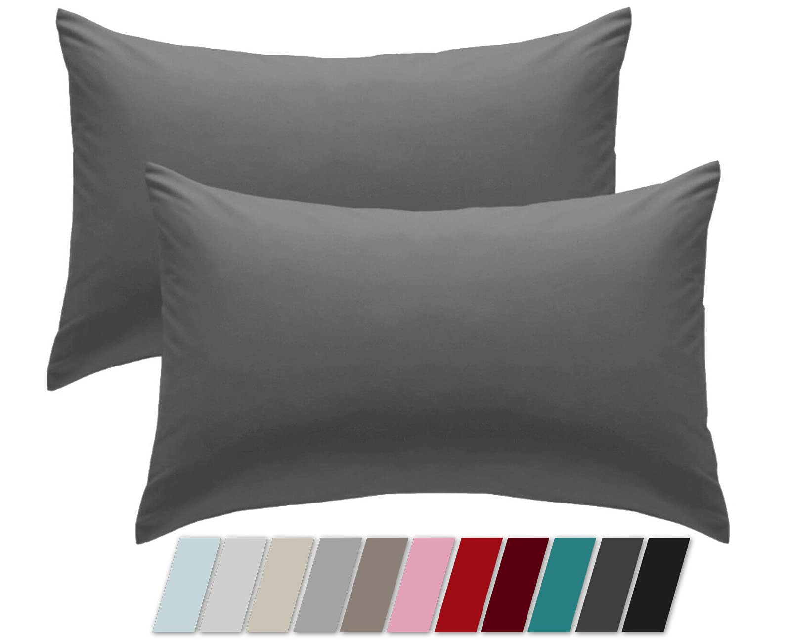 Adam Home Cotton Rich Pillow Protectors Pillowcases Pack Of 2 Hotel Quality Premium Touch Comfort Pillow Encasements Pillow Cases 2 Pack Long Lasting Soft & Comfortable Pillow Cases 50x75 cm Sage — image 1