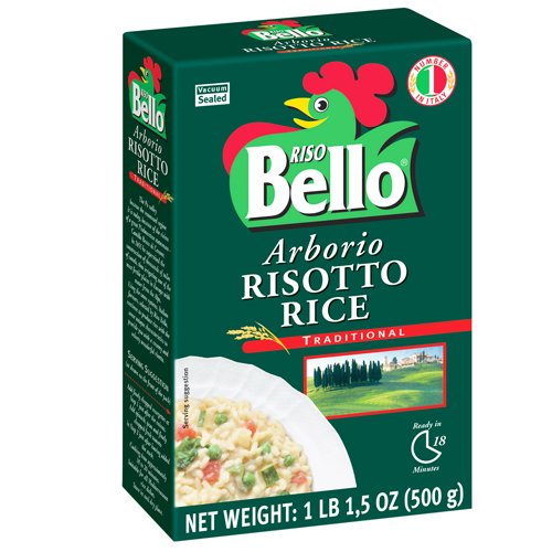 Riso BelloItalian Arborio Risotto Rice, Gluten-Free, 17.5 oz Pack of 12 – Premium Risotto Rice, Creamy Texture, Authentic Italian Quality, Perfect for Traditional Recipes, Vacuum Packed for Freshness