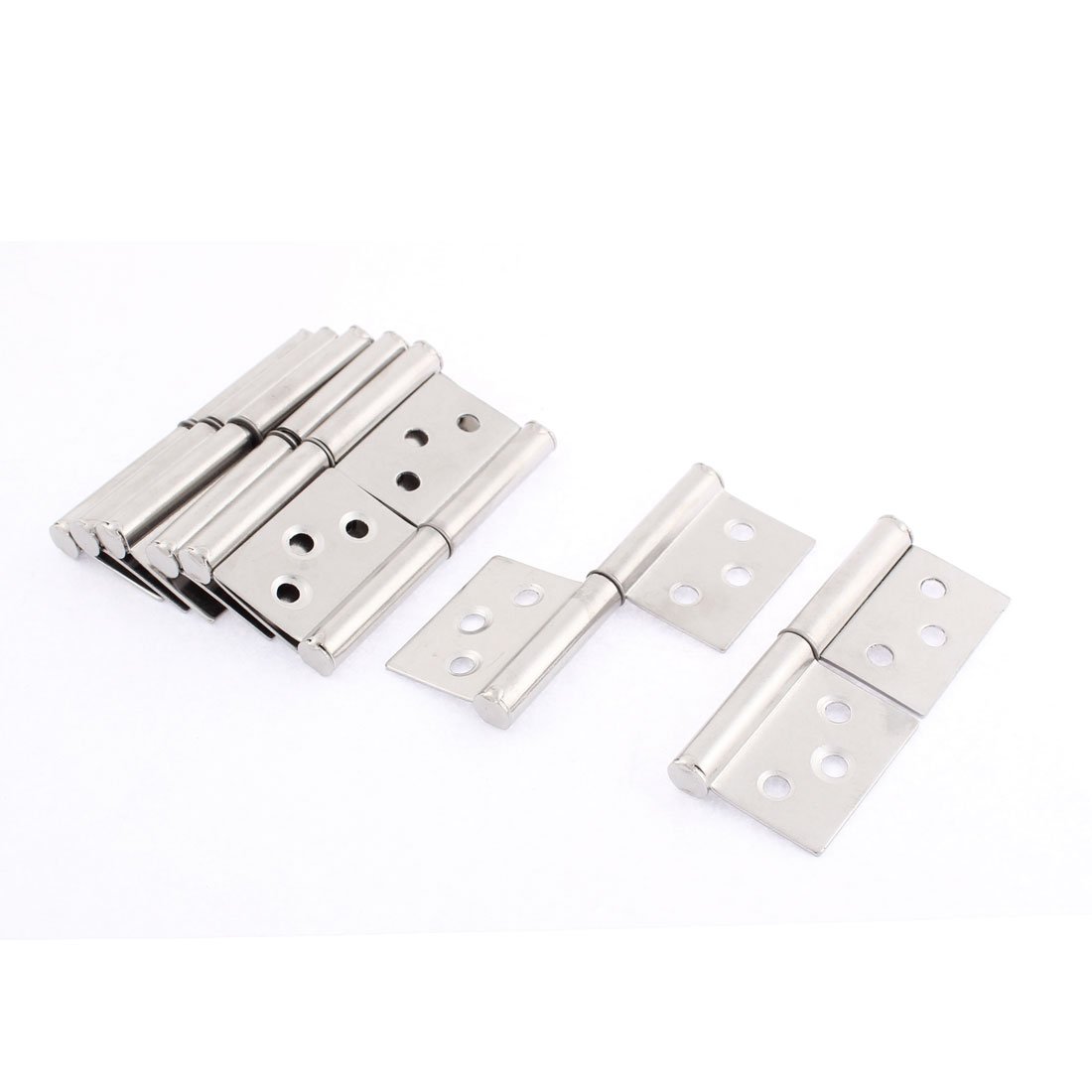 Sourcingmap Cupboard Door 360 Degree Rotating 3 Inch Long Flag Hinges 8 Pcs