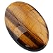 mookaitedecor Oval Shape Tiger's Eye Palm Stone Pocket Worry Stones Crystals Therapy Healing Meditation Home Decor