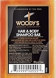 Woody's Hair and Shampoo Body Bar Travel Size, 3 Ounce