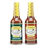 The Pepper Plant Hot Pepper Sauce 2 Bottle Combo Pack: Original California Style & Chunky Garlic
