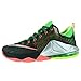 Nike Lebron XII Low Mens Black/Silver/Green/Volt Athletic Sneakers