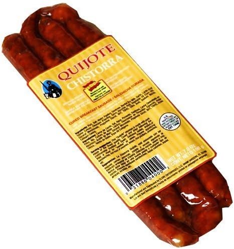 Chistorra chorizos by Quijote. 7 oz pack. vacuum packed by Quijote