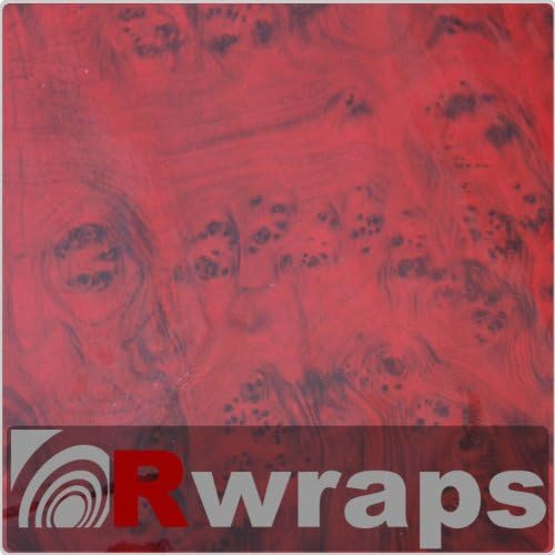 Burlwood (Dark) Wood Grain Film Vinyl Sheet Roll Wrap - 48" Burlwood (Dark)