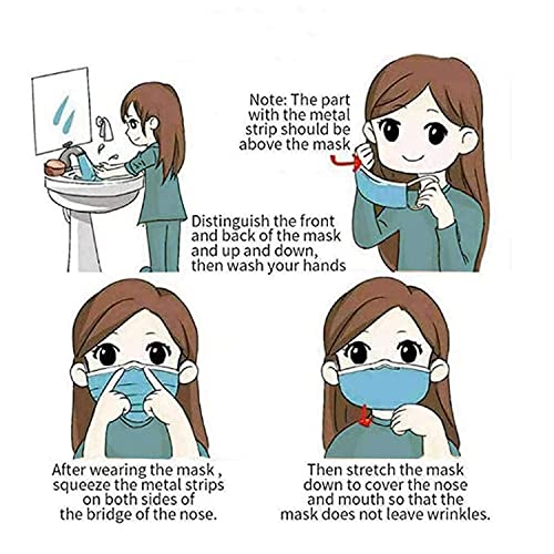 50/100Pcs Kids Face Mask Disposable 3 Ply Safety Face Maskwith