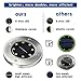 Elfeland Solar Ground Lights 8 LEDs Solar Lights Outdoor Waterproof Auto On/Off Landscape Spike Lawn Light Pathway Light Solar Powered Disk Light for Yard Deck Lawn Patio Walkway (White-4 Pack)