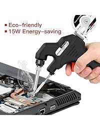 ArchMage   Pistola de soldadura de calentamiento rápido 110 V 15 W de eficiencia energética con cable de soldadura de núcleo de rosca para soldadura, reparación de electrodomésticos, bricolaje en casa y mucho más