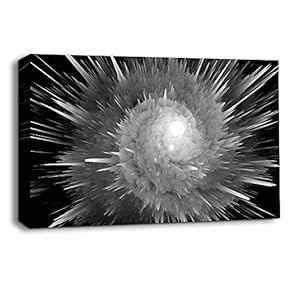 Black and White Energy Wave Pictures Home Wall...