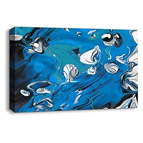 Canvas Wall Art Abstract Oil Texture Pictures Home Wall Decorations for Bedroom Living Room Paintings Canvas Prints Framed - 12x18 inches
