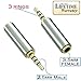 Josi Minea 2.5mm Male to 3.5mm Female Audio Adapter Premium Quality Converter Headphone Earphone Headset 3 Ring Jack - Stereo or Mono