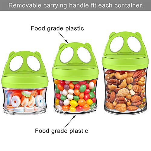 SELEWARE Portable, Stackable Food Storage Containers for Formula, Snacks, Powder and Drinks