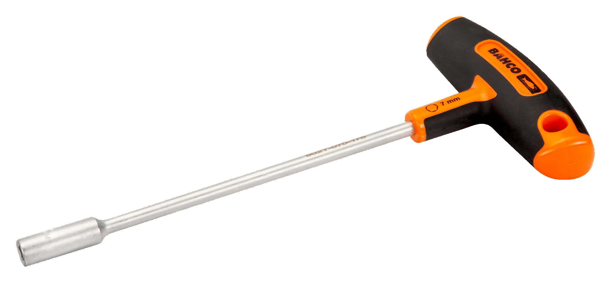 Bahco 902T-080-175 Nut Driver with T-Handle, Black/Silver/Orange, 8/175 mm