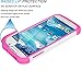 Tekcoo for Galaxy S4 Case, [Tmajor Series] [White/Pink] Shock Absorbing Hybrid Rubber Plastic Impact Defender Rugged Slim Hard Case Cover Shell for Samsung Galaxy S4 S IV I9500 GS4 All Carriers
