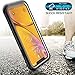 iPhone XR Case, SNOWFOX 360 Degree Premium Hybrid Protective Clear Case for Apple iPhone XR 6.1 Cases inch 2018 Release (Black) (Black/Clear)