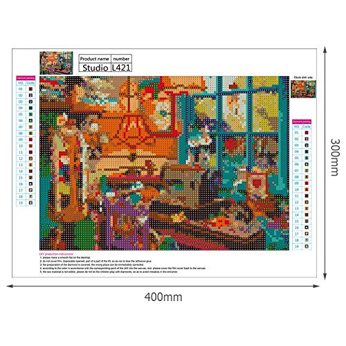 5D Diamond Painting Mosaic Making 5D DIY Full Drill Diamond Painting Sewing Room Cross Stitch Embroidery Kits