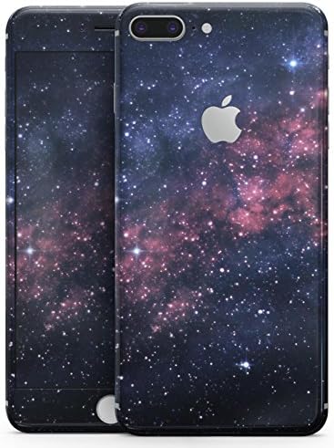 Subtle Pink Glowing Space - Design Skinz Premium Full-Body Decal Skin-Kit for the Apple 5.5” iPhone 8 Plus +/Soft-Touch Matte Finish