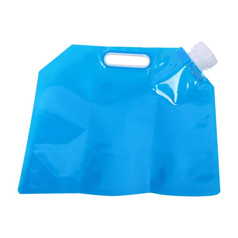 Alomejor 3L Blue Collapsible Folding Water Bag for Camping, Hiking, Picnic, BBQ