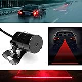 Wontimes New Universal Anti Collision Rear-end Car or Motorcycle Laser Tail Fog Light Waterproof Auto Brake Parking Lamp Warning Light