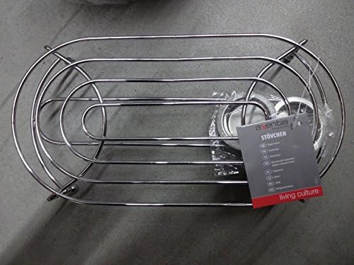 axentia 218221 Chauffe Plat avec Bougie, Acier Chromé, Argent, 28 x 14,5 x 6 cm - Cuisine A Vivre axentia 218221 Chauffe Plat avec Bougie, Acier Chromé, Argent, 28 x 14,5 x 6 cm