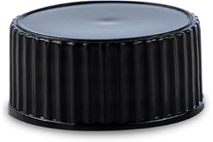 The Bottle Depot - 20-400 PP Cap With Polycone Liner - 400 Pack - Black - Wholesale - Fits 1oz