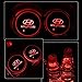 Hcar LED Car Cup Holder Lights for Hyundai 7 Colors Changing USB Charging Mat Luminescent Cup Pad Interior Atmosphere Lamp 2Pcs