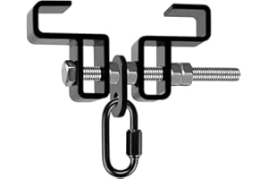 SELEWARE Heavy Duty Steel Beam Clamp, Heavy Bag Mount, Punching Bag Hanger Heavy Duty Holder for Boxing, Muay Thai and MMA Training (with Carabiner)