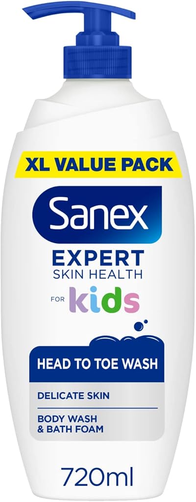 Sanex Expert Skin Health Head to Toe Kids’ Body Wash 720ml