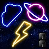 3 Pieces Neon Signs for Wall Decor USB or Battery