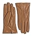 Sportoli Men's PU Leather Warm Winter Gloves with Imitation Fur Inside Lining - Camel Brown (Mediuml)