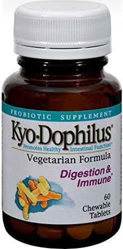 2Pack! Kyolic Kyo-Dophilus Vegetarian Formula Digestion and Immune - 60 Chewable Tablets