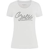 Guess Womens Eco Short Sleeve Guess Script Tee