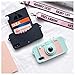 UnnFiko Wallet Case Compatible with iPhone 6 / 6s, Cute Camera Design, Flip Case Cover with Kickstand Function and Card Slots and Long Shoulder Strap (Blue, iPhone 6 / 6s)