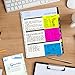 Colored Divider Sticky Notes Bundle Set by heartybay, Digital Calendar Prioritize with Color Coding, 60 Ruled (4x6), 48 Dotted (3x4), 48 Blank (4x3), 48 Orange and Pink, 25 per PET Color 8 inch