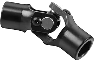 AUTOPTZXD Universal Steering Shaft U Joint Shaft 3/4" Round x 3/4" Round Working Angle 35° Degree Length 96mm(3-3/4") Single U Joint
