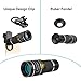 Apexel Cell Phone Telephoto Lens, Universal High Power 20X Mobile Phone Lens Portable Clip-on Camera Attachment for iPhone X/8/7/6s/6Plus/, Samsung Galaxy, Android and Most Smartphones