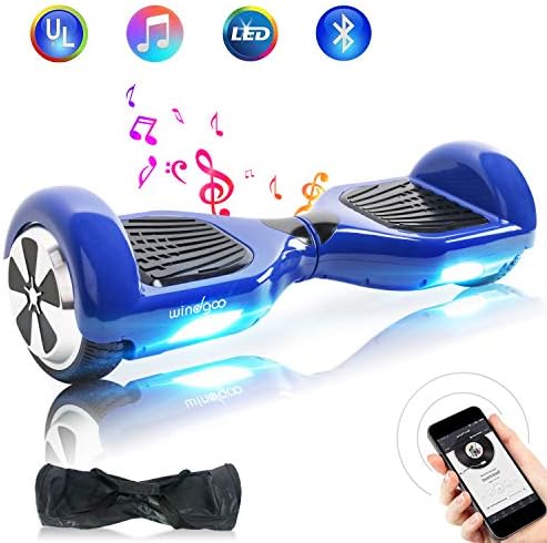 Windgoo 6.5" Two Wheel Self Balancing Scooter with Built-in Bluetooth Speakers and Carry Bag