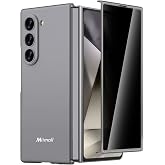 Miimall Ultra Thin for Galaxy Z Fold 6 Case, Full Body Case with Built-in Privacy Screen Protector Pocket-Friendly Shockproof Protective Slim Matte Cover for Samsung Galaxy Z Fold 6 Phone Case Gray