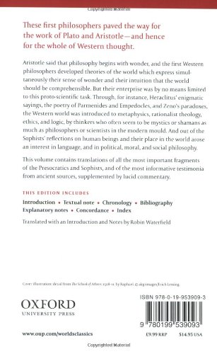 The First Philosophers: The Presocratics and Sophists (Oxford World's Classics) - //medicalbooks.filipinodoctors.org