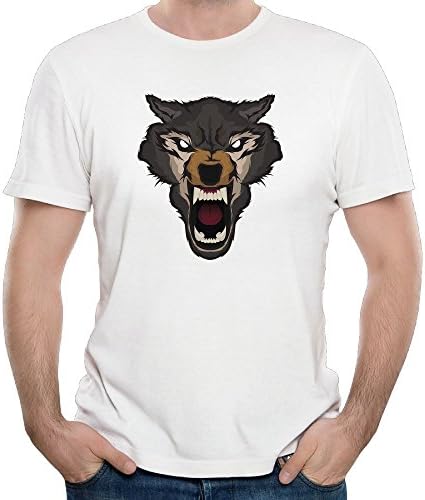 Mens Scary Cruel Howling Wolf Cool Tee Shirt