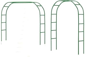 Tytroy Reconfigurable & Easy-to-Assemble Metal Outdoor & Indoor 7'6" Garden or Wedding Arch Arbor for Wedding Bridal Party Elegant Decorations & Garden Climbing Plants Vines (Green 1PC)